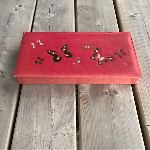 Vintage Costume Jewelry Lot in Red Butterfly Box - Picture 2 of 7